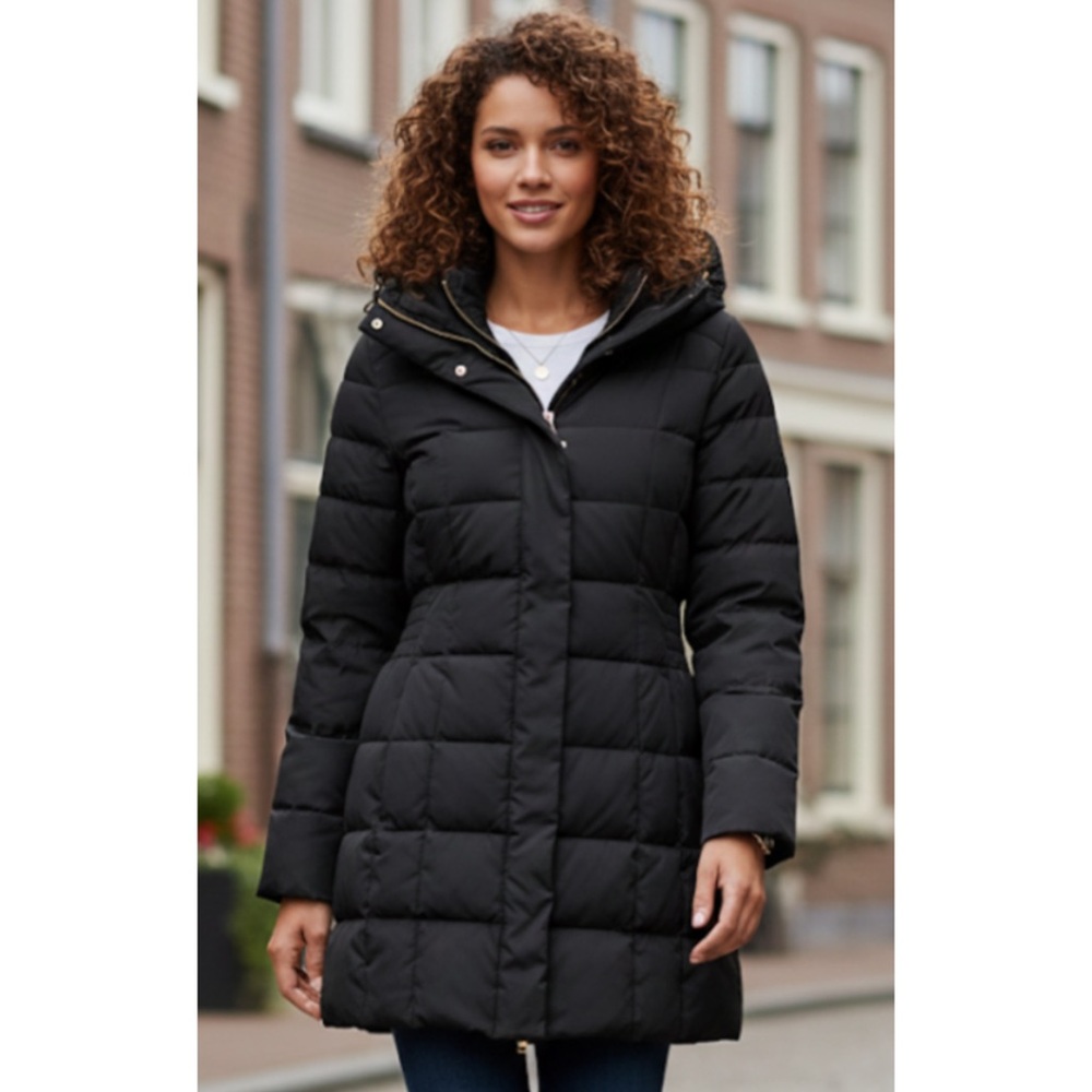 Cole Haan Signature Down Puffer Coat Black